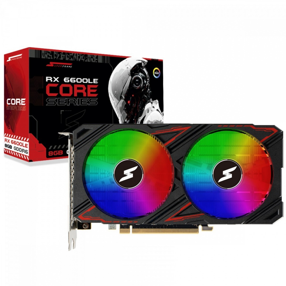 Placa de Vídeo AMD Radeon RX6600LE 8GB GDDR6 128Bits Superframe Core Series