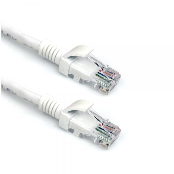 Cabo Rede Patch Cord CAT6 2,5m Pluscable ETH6U25WH Branco