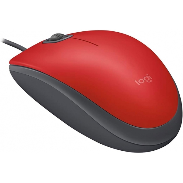 Mouse USB Logitech M110 - Vermelho