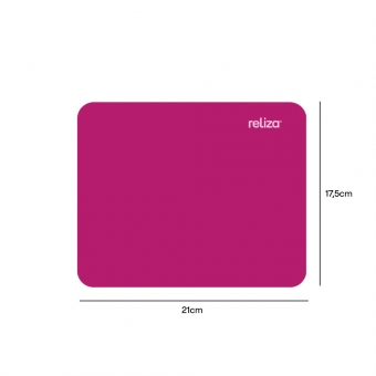 Mouse Pad Reliza Retangular Magenta/ Rosa