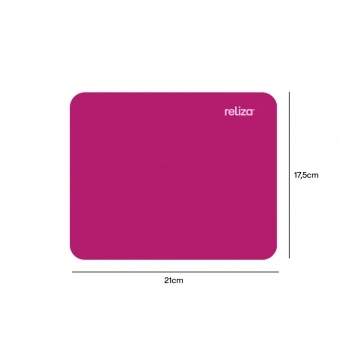 Mouse Pad Reliza Retangular Magenta/ Rosa