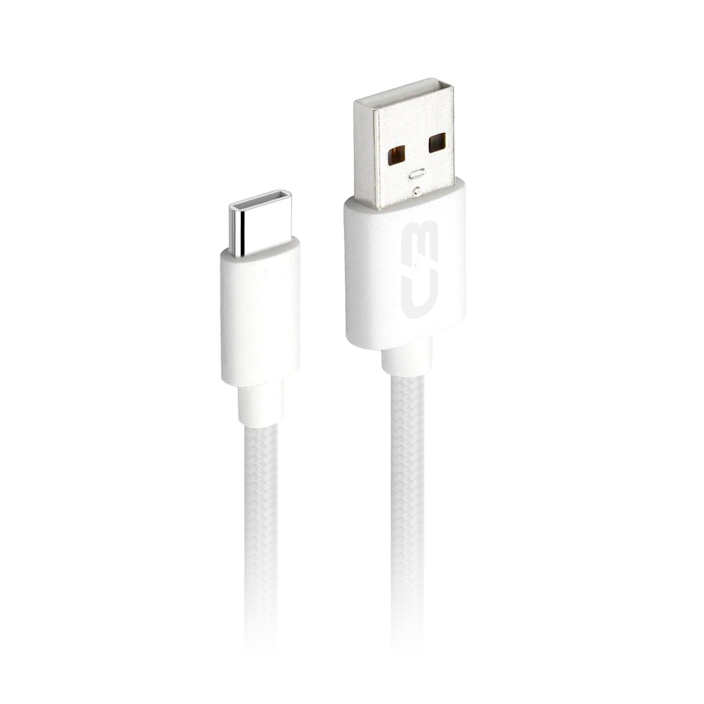 Cabo Celular USB C 2,0m 2A C3 Tech CB-C21 - Branco