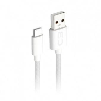 Cabo Celular USB C 2,0m 2A C3 Tech CB-C21