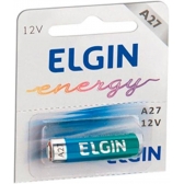 Pilha Alcalina Mini ELGIN A27 12V