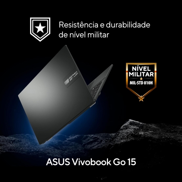 Notebook Asus Vivobook E1504F AMD Ryzen 5-7520u 8GB DDR5 256GB SSD Tela 15.6 Full HD Radeon 610M Keep OS
