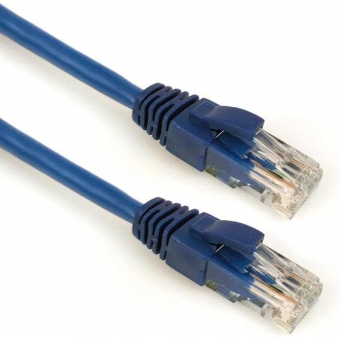 Cabo Rede Patch Cord CAT5E 10m Pluscable PC-ETHU100BL Azul