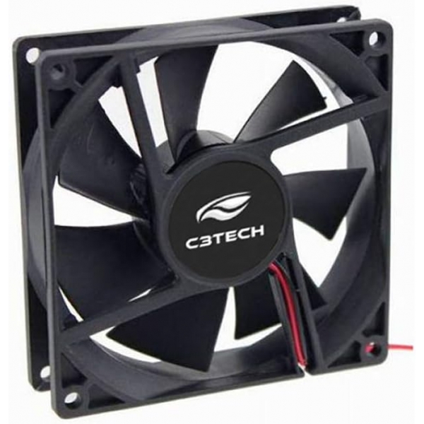 Cooler para Gabinete 8cm C3 Tech F7-PW10BK Preto