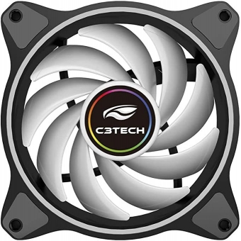 Cooler para Gabinete 12cm ARGB C3 Tech LED F7-L250RGB