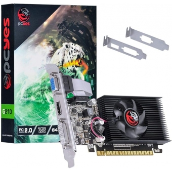 Placa de Vídeo G210 1GB DDR3 64 Bits PCYES